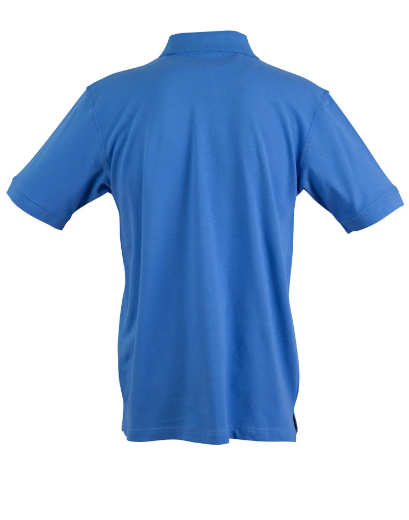 Picture of Winning Spirit, Mens Cotton Stretch Polo- Azure Blue Size 2XL